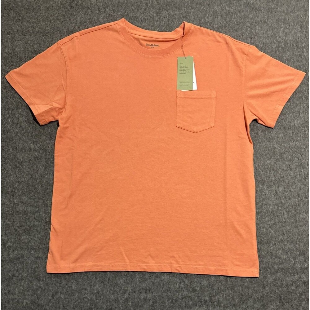 Goodfellow & Co Men's Shirt Short Sleeve Orange Large